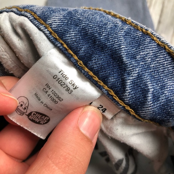 Cheap Monday tide sky crop jeans - Picture 7 of 8